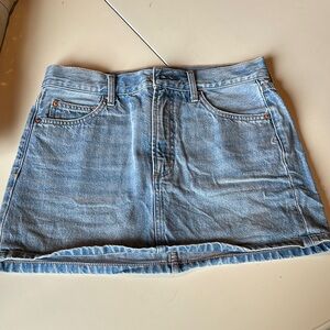Aritzia Denim Forum Blue Mini Skirt Casual EUC